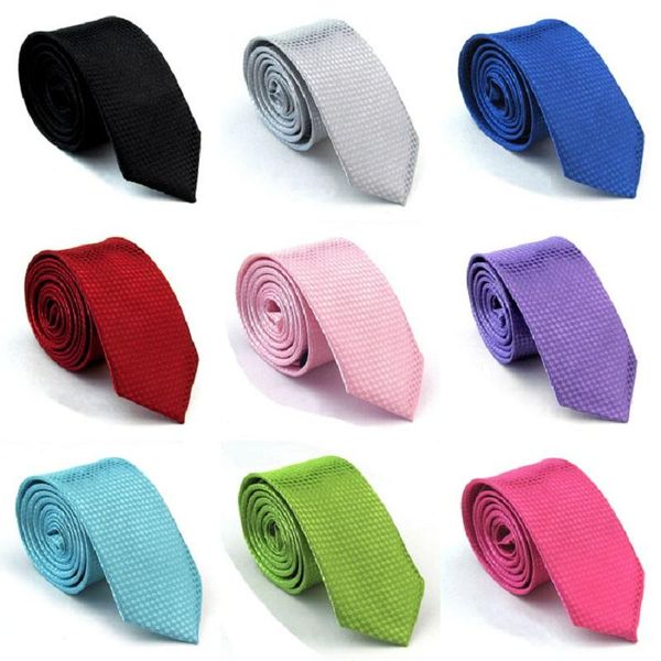 Laço amarra por atacado Slim tie estreito para homens poliéster multicolorclorctie wedding festa de casamento cravat ascot 100pcs/lotbow