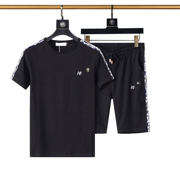 

summer designers fashion sport men tracksuits t shirtspants running shorts sets clothes sports joggers suits, Gray