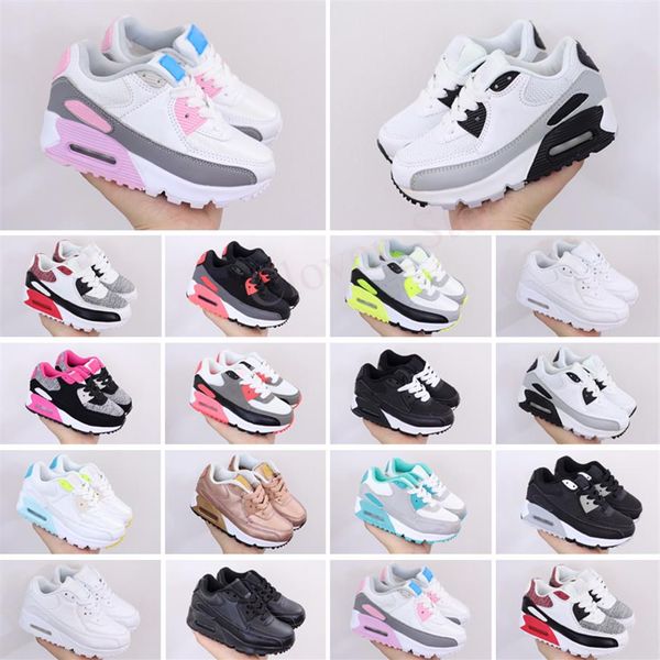 

kids sneaker 90 running shoes childrens black athletic black pink baby infant sneakers kids sports girls boys253y