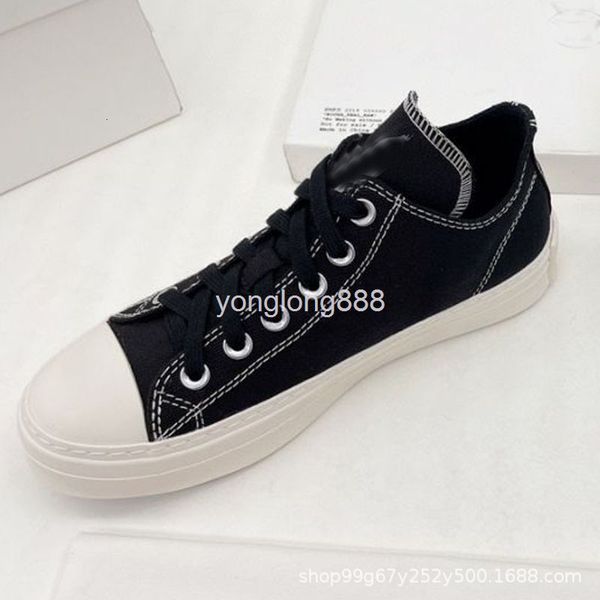 

dress shoes smf spring cross daily high textile canvas flat heel solid black shoes