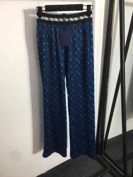 

designer womens pants presbyopia logo letter print webbing elastic waist straight casual pants trousers luxury sweatpants women apparel, Black;white