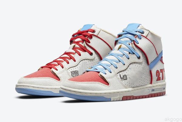 

authentic high pro ishod wair magnus walker shoes sail university blue red men women basketball sneakers dh7683-100 with original
