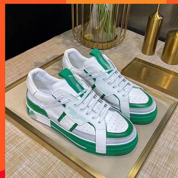 

shoes designer mens casual fashion genuine leather luxury trainers em6425-015r0 sneakers tqz, Black