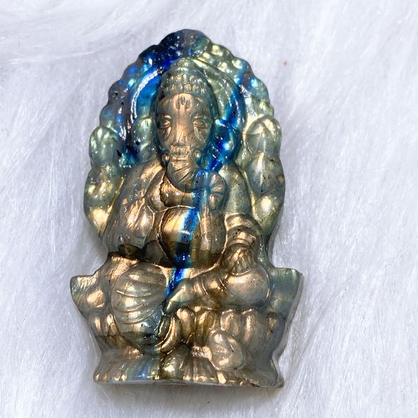 

lovely crystal craft natural labradolite ganesha crystal healing