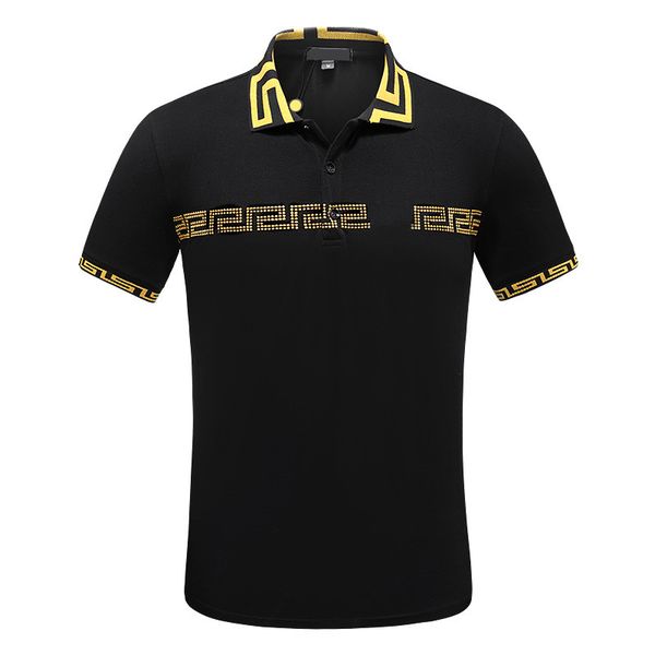 

22 mens stylist polo shirts luxury italian men's polos designer clothing short sleeves fashion summer t-shirts me dusa shirt m-3xl #05, White;black