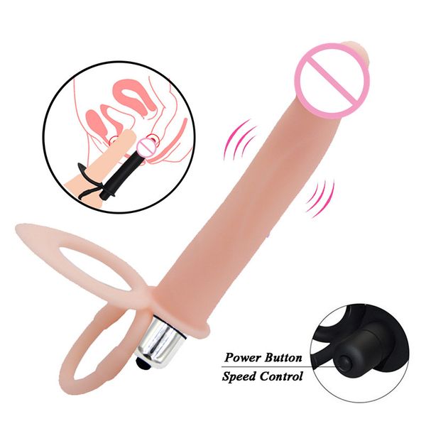 Novo vibrador de várias velocidades Vibras fortes vibrações realistas macios b-ut plug plug jump ovo de anel sexy ringue de produtos adultos para itens de beleza de casal