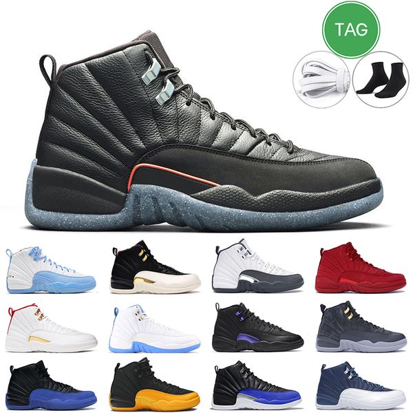 

12s men basketball shoes 12 gamma blue university gold winter black dark grey red the master taxi mens outdoor sports trainer sneakers