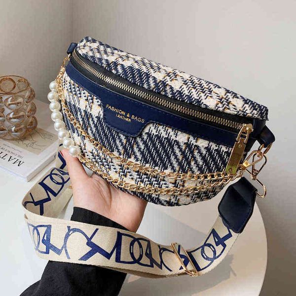

net red chest bag female summer new style dumpling bag fashion versatile messenger chain fashion small waist 220602