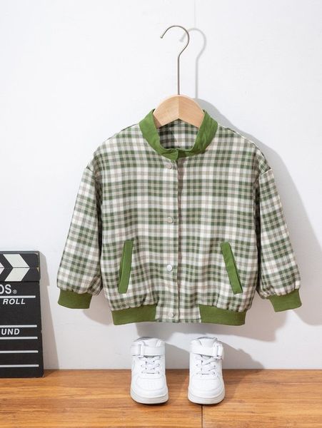 

toddler boys plaid bomber jacket she, Blue;gray