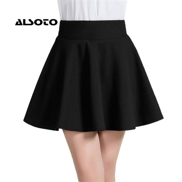 

women skirt winter and summer skirt version short skater fashion female mini clothing bottoms tutu 220322, Black