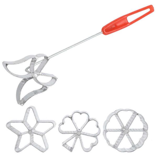 4Pcs Cake Printing Stampo per pasticceria Biscotto Dessert Maker Waffle Model Set Accessori per la cottura Decorazione fai da te 220721