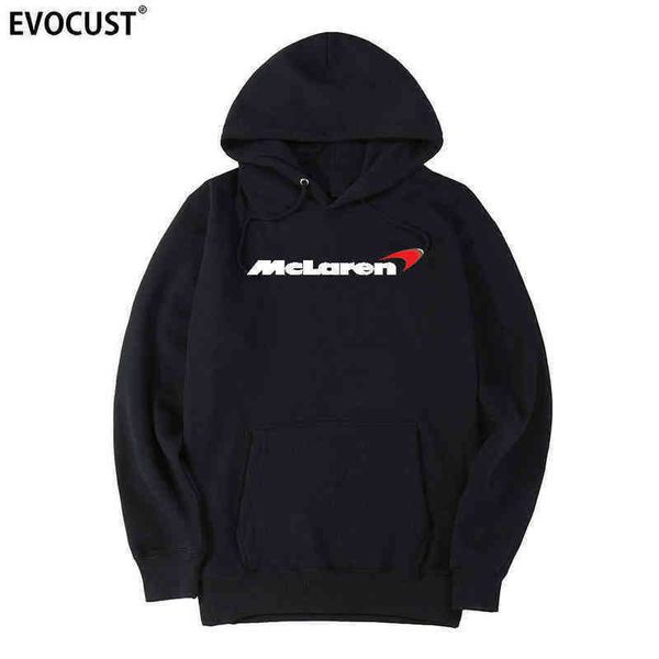 

mclaren f1 men hoodies sweatshirts women combed cotton spring and autumn fashion casual cotton simple loose comfortable sweater, Black
