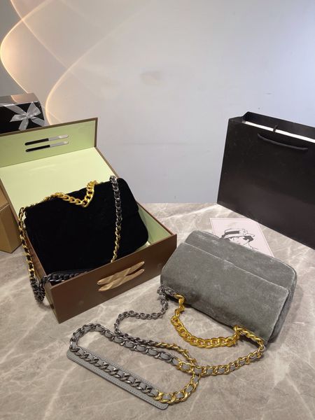 

velvet chain bag bar messenger bag multi-layer convenient practical appearance with fashionable beauty preferred shoulder back noble flavor