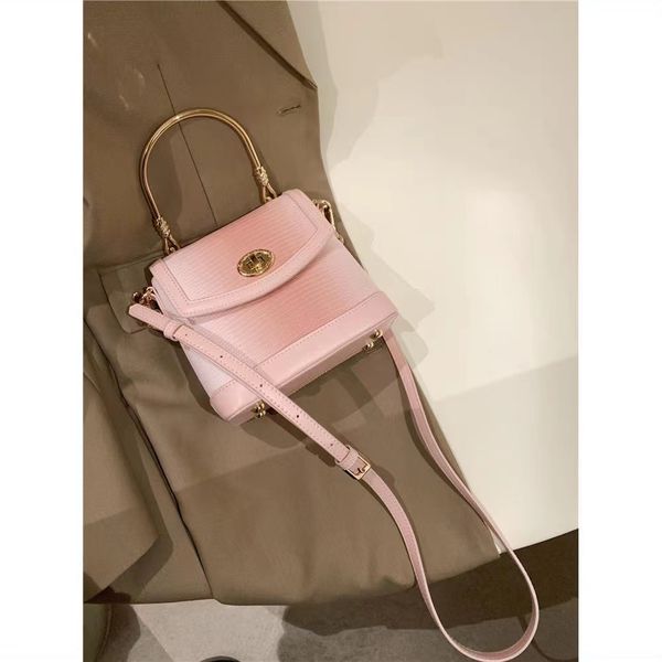 

fashion shoulder axillary bag gradient pink women handle handbag hand-held or slung