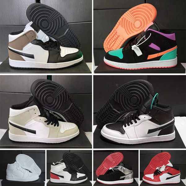 

jumpman 1 mens basketball shoes high unc university blue 1s gold mocha cactus jack obsidian banned bred toe men women trainer sports