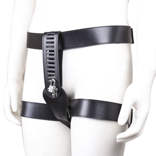 camaTech Keuschheitsgürtel für Damen, Unterwäsche mit Schloss, PU-Leder, Tangas, Hosen, Fesselung, BDSM, Dessous, Slips, sexy Spielzeug