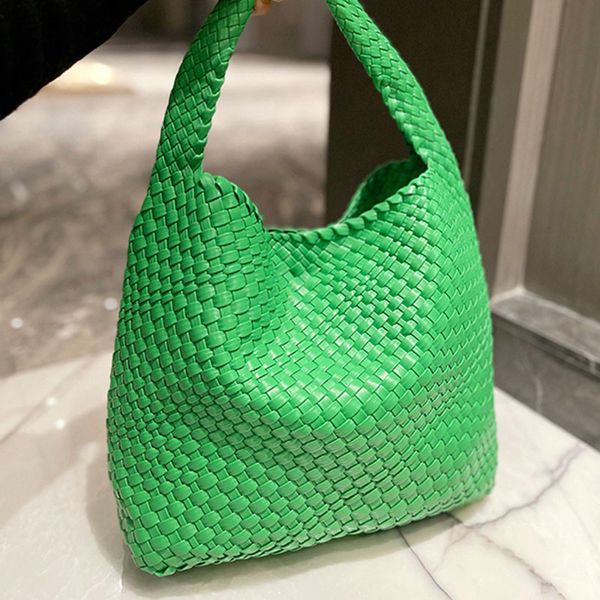 

bag green purse compilation wallet handbags high capacity tote shopping bags vegetable basket shoulder bag star hand braid underarm package