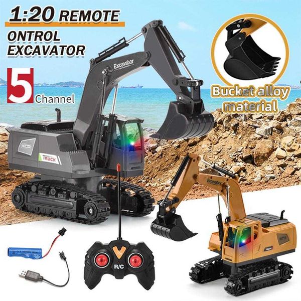

rc excavator electric mini remote control bulldozer alloy plastic engineering car truck dump crane vehicle toy for boy