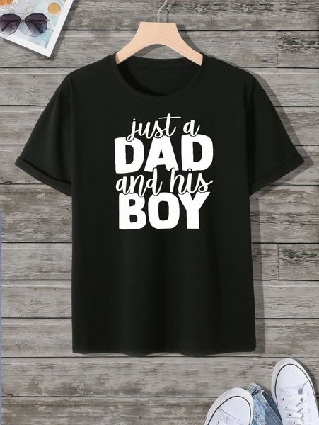 

men 1pc letter graphic tee u9j4#, White;black