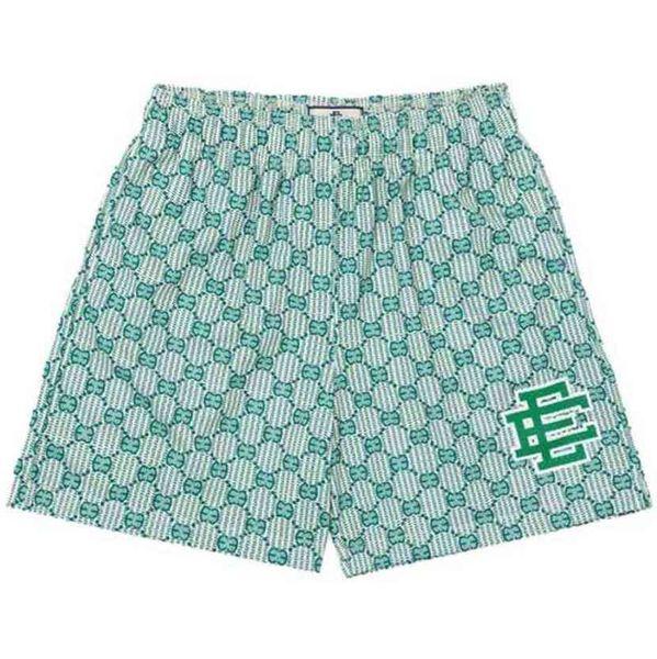 

luxury fashion men's brand eric emanuel shorts ee summer basic short designers new york city skyline loose fitness beach breathable wom, White;black