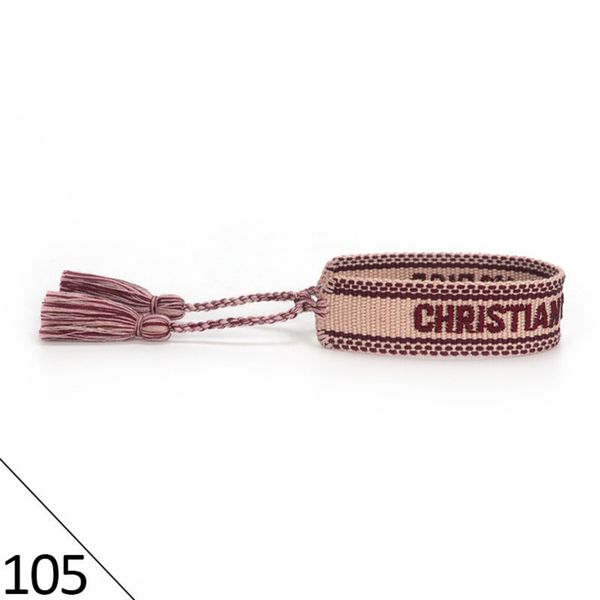

brand designers d adjustable bracelet luxury woven friendship bangle for women men vintage braided bangles embroidery tassel bracelets jewel, Golden;silver