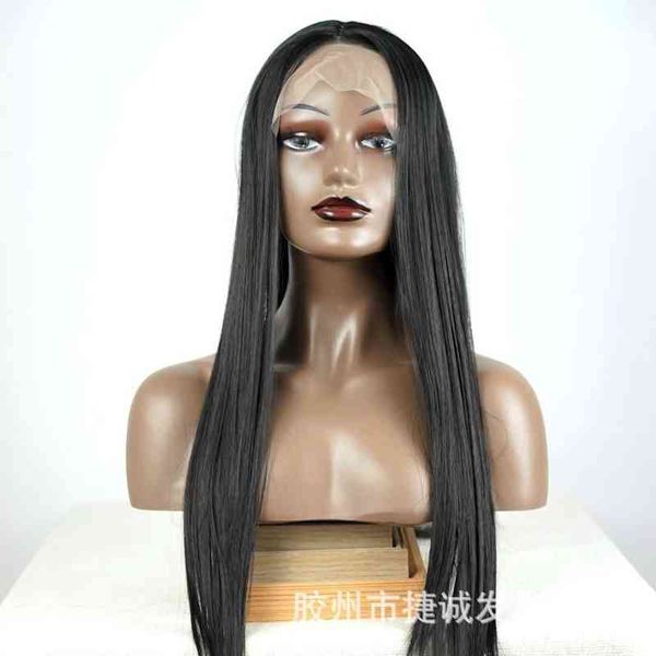 

tiktok trend wig european and american fashion wig partial gradient color chemical fiber curl short m0ns, Black