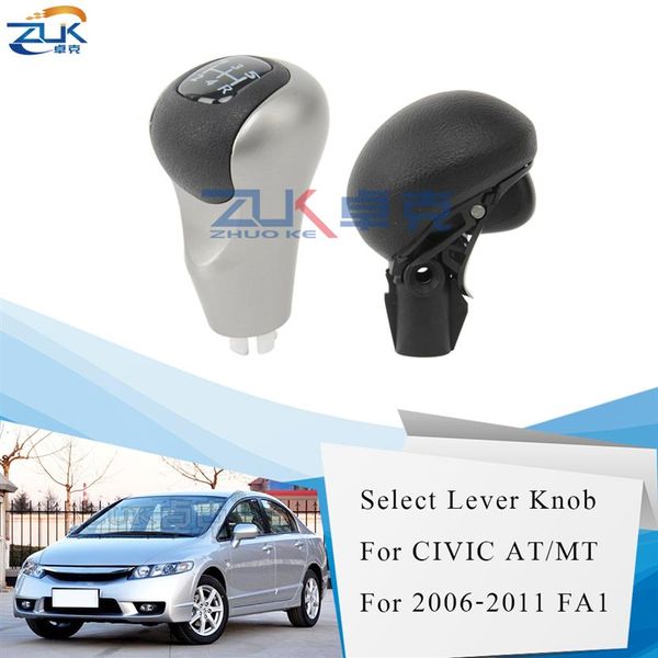 

zuk gear shift knob select lever knob for honda for civic fa1 fd2 fd6 2006 2007 2008 2009 2010 2011 for at or mt model337v