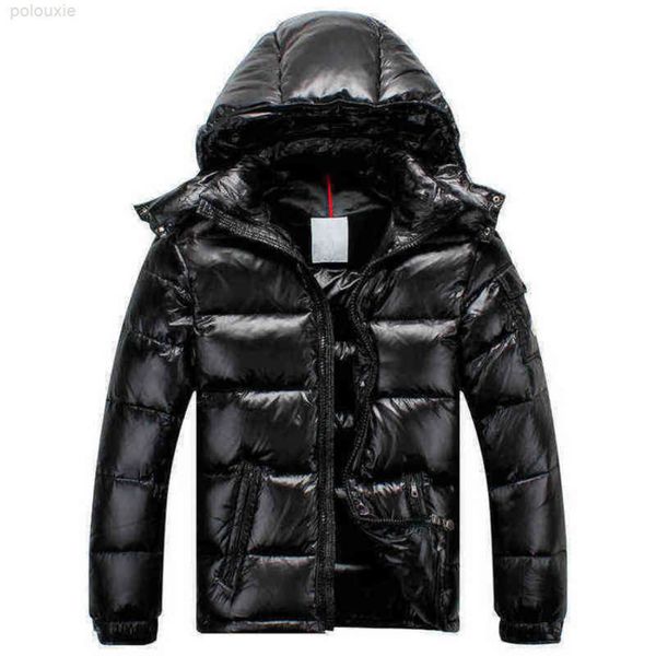 

designer jacket puffer luxury warm mkle mk meng fashion winter men women outdoor shiny matte down mens casual hooded coats warm parkas s-3xl, Black