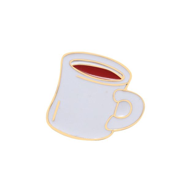 

fashion creative mini coffee cup brooch accessories brooch wholesale, Gray
