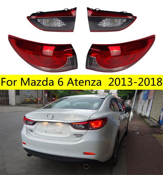 Auto Rücklicht Für Atenza LED Rücklicht 2013-18 Mazda 6 Hinten Stoßstange Licht Nebel Brems Blinker Laufende licht