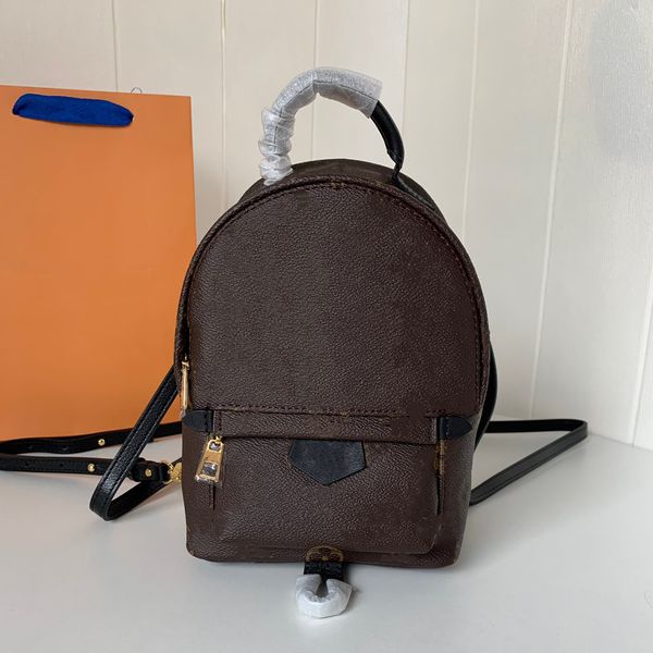 

satchel real leather school bags mini size classic backpack lady fashion designer knapsack