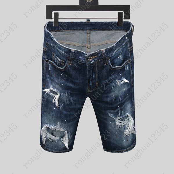 

mens designer short jeans straight holes tight jeans casual jean night club blue cotton summer men pants leisure style reminiscence