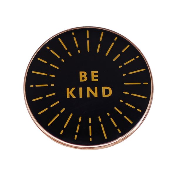 

be kind enamel pin brooch metal badge bag hat fashion jewelry accessory, Blue