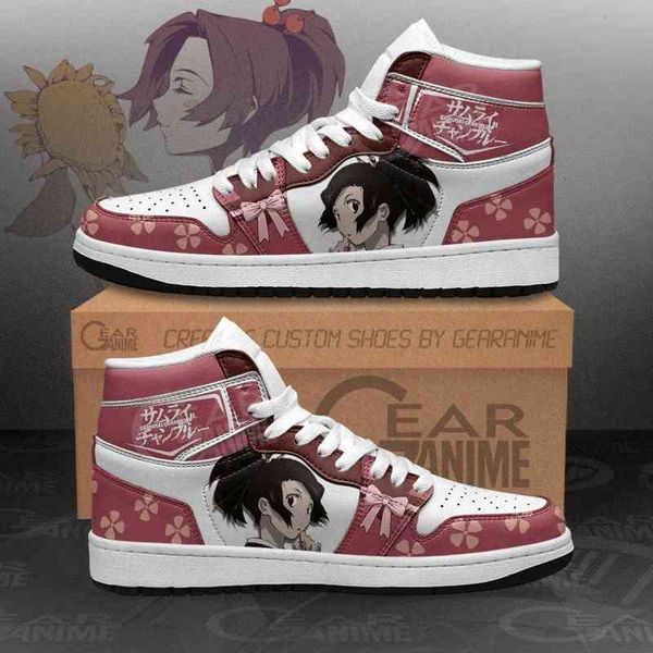 

samurai champloo fuu sneakers anime shoes, Black