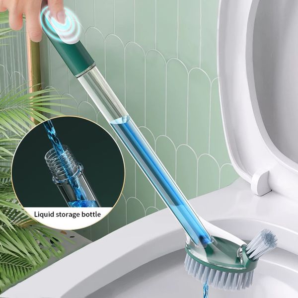 Силиконовая туалетная щетка с держателем может добавить очистку с длинным моющим средством для очистки WC Clean 220511