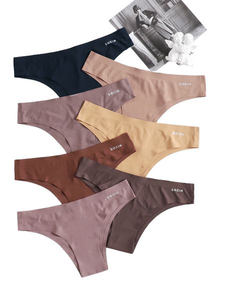 

7pack no show panty s91k#, Black;red