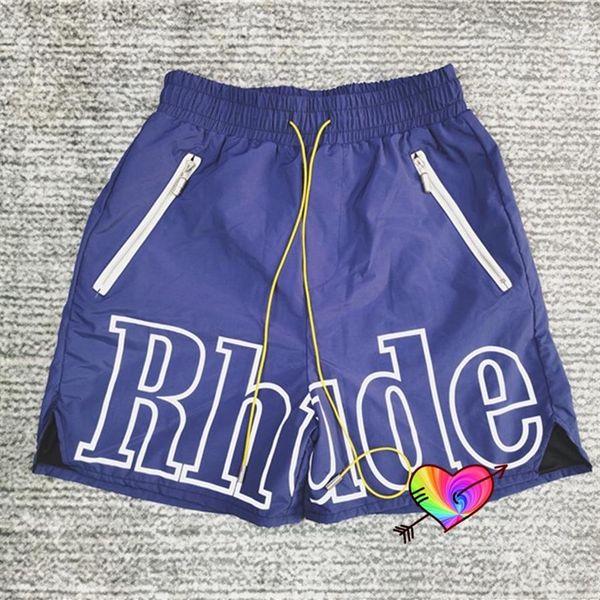 

blue rhude shorts men women 11 board shorts inside mesh breech227k, White;black