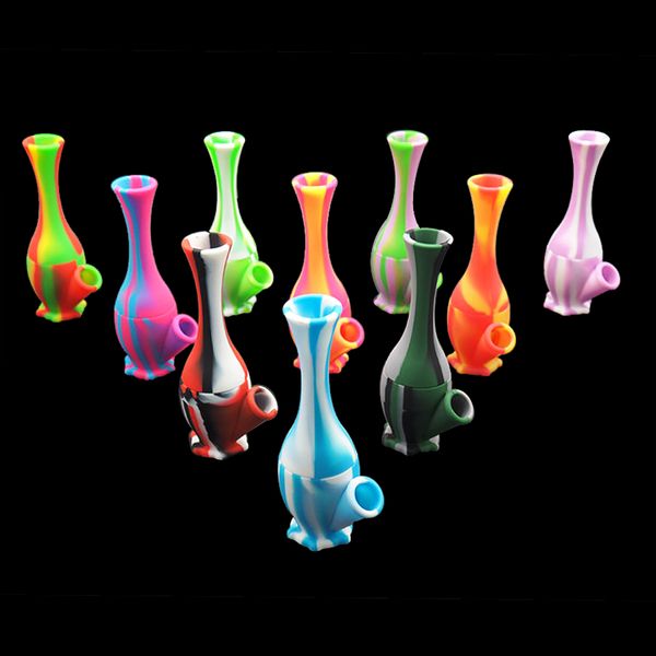 Tubos de fumantes de água Bongoh Bongs Silicone Vaso Style Manguar