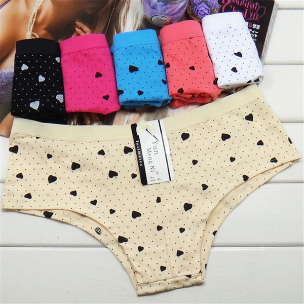 

cotton womens briefs low-waist panties ladies underwear 3 pcs lot, Black;pink
