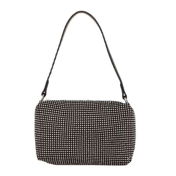 

evening bags totes designer women handbag luxury rhinestone shoulder bag fashion chain small square crossbody bags party 220629
