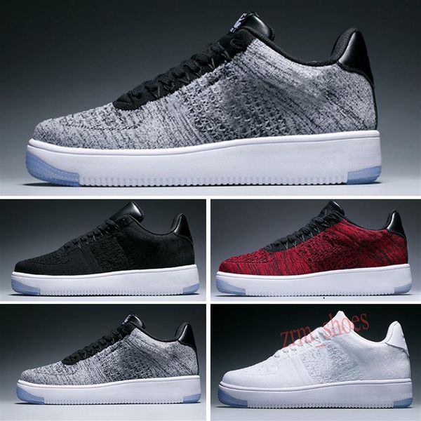 

whole 2022 men women low cut one 1 shoes white black skateboarding shoes classic fly trainers high knit sneakers 36-45 z02279t, Black;brown