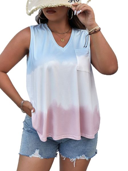 

plus ombre patched pocket tank n5xb#, Black