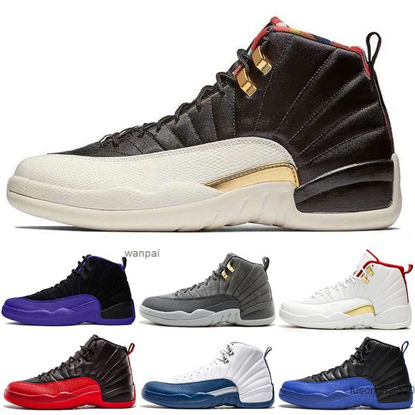 

2022 new retro men 12 12s basketball shoes black purple blue stone cny dark concord fiba flu game gym red michigan o-black taxi the master w