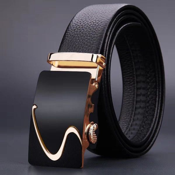 

men's belt automatic buckle young middle-aged student fashion trend all-match trousers 220411, Black;brown