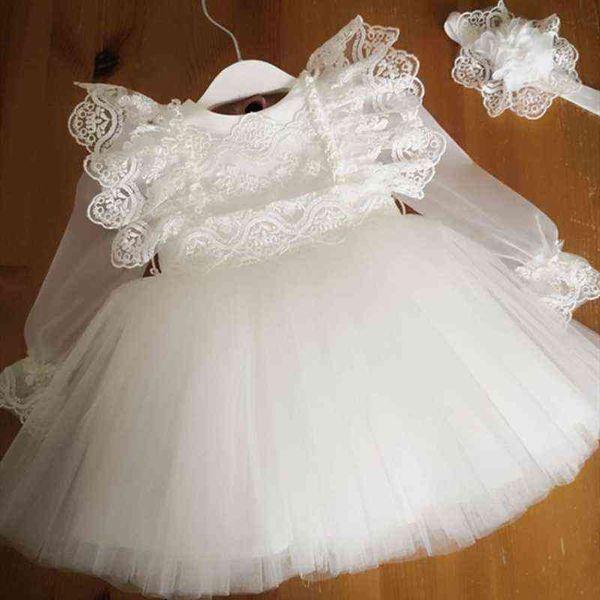 

winter dresses for baby girls princess party tutu lace white tulle vestidos toddler kids children elegant wedding party clothing g220518, Red;yellow