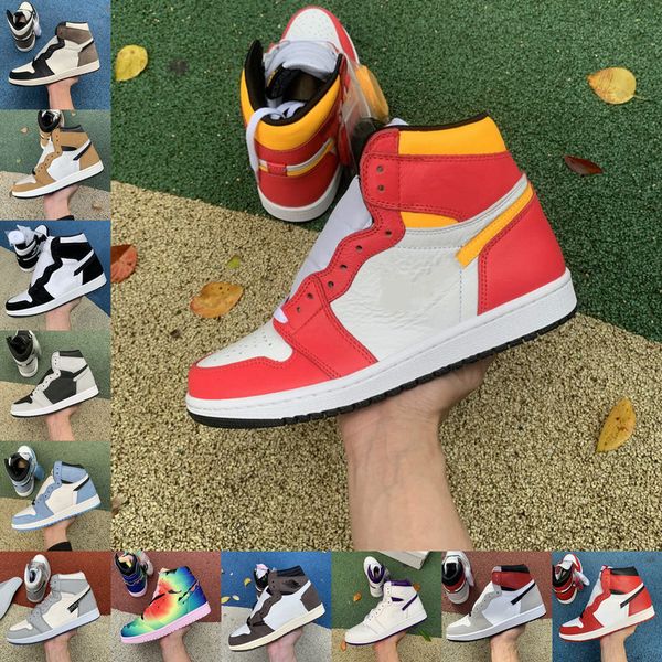 

jordons high 1 men women basketball shoes hyper royal university blue chicago mens sneakers light fusion red dark mocha lucky green chaussur