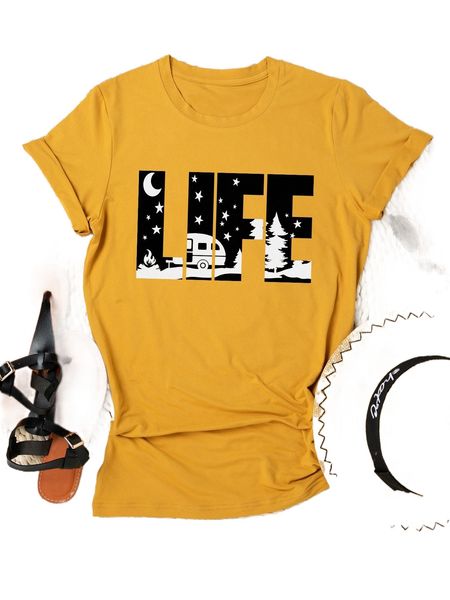 

plus letter & car print tee b5mn#, Black