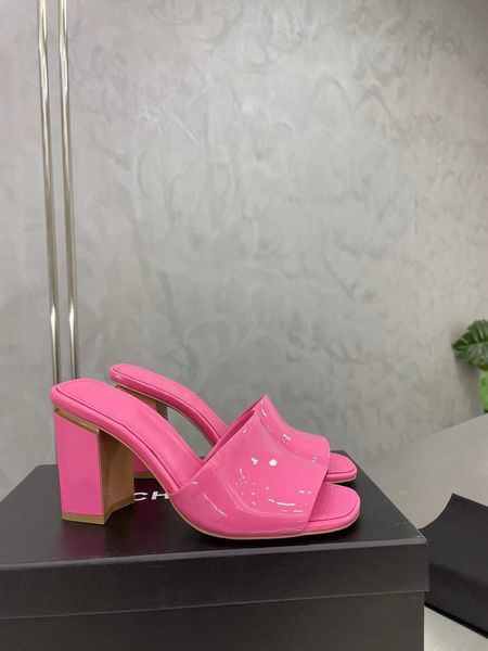 sandali da donna chan tacchi alti sandali con scivolo in gomma piattaforma cc pantofole spesse 7,5 cm altezza tacco scarpe cintura estiva taglia 35-4111