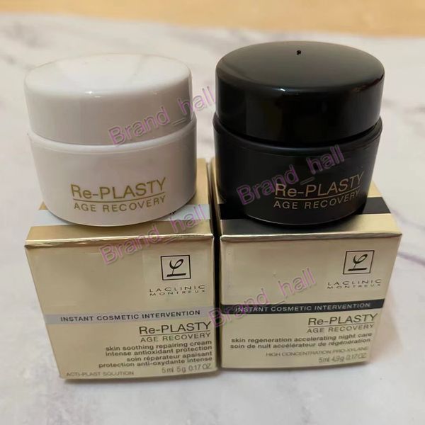 

brand re-plasty age recovery repairing cream and night care cream 5ml, White