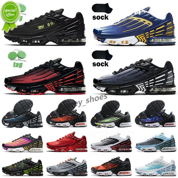 

2022 tuned iii plus 3 tn running sports shoes size 12 mens triple white obsidian green aqua crimson red tn3 men women outdoor, Black